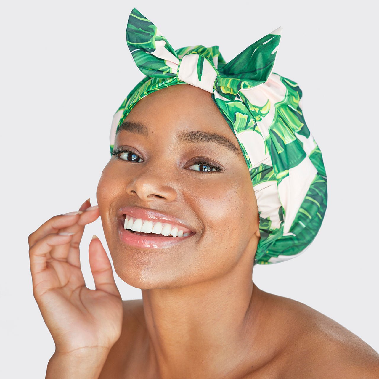 Luxury Shower Cap - Palm