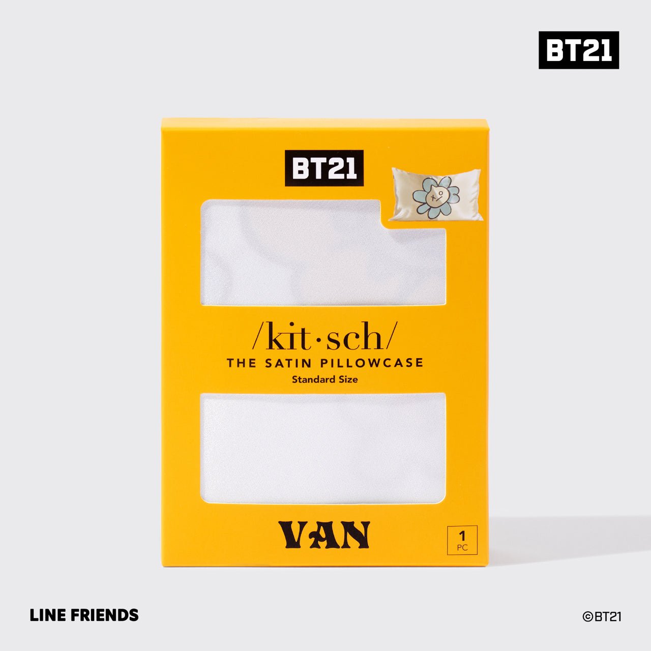 BT21 meets Kitsch Satin Pillowcase - VAN