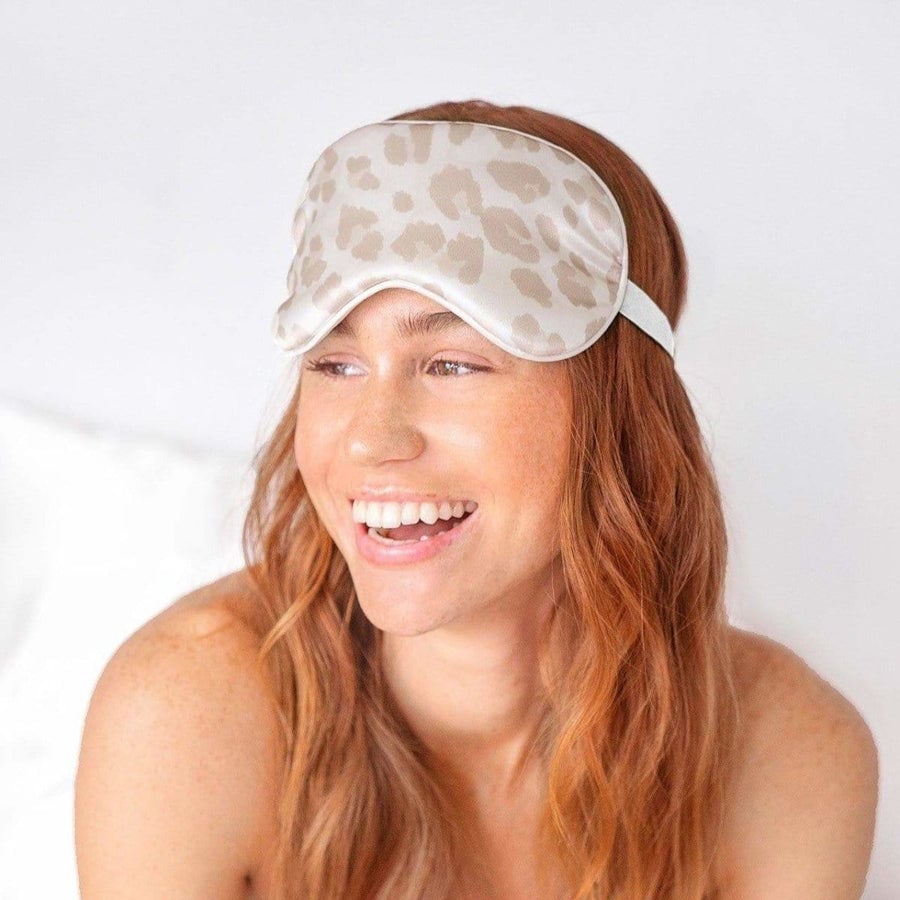 Satin Sleep Eye Mask - Leopard - KITSCH