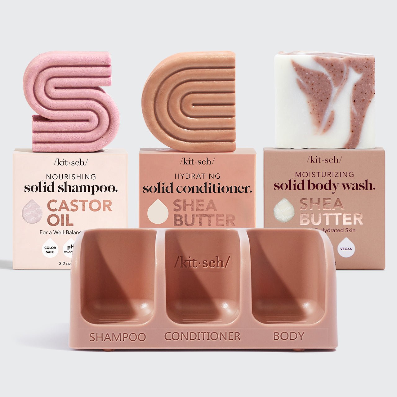 Nourish & Restore Shampoo & Conditioner Soap Dish Bundle